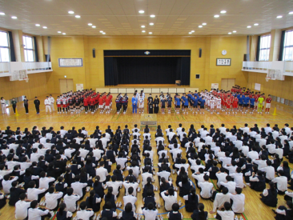 富山県高校総体壮行会